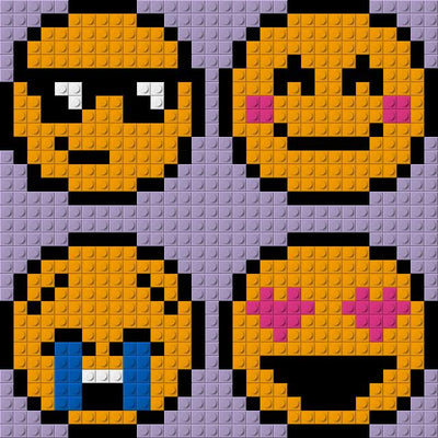 PIXART -  Emojis - 10x10 - lovepixart.com - kids